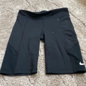black nike biker shorts